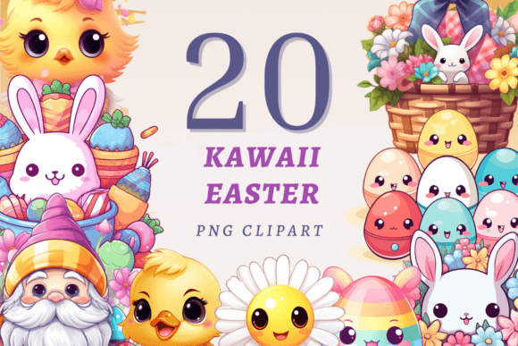 Download Kawaii Easter PNG Bundle - Easter png bundle Collection