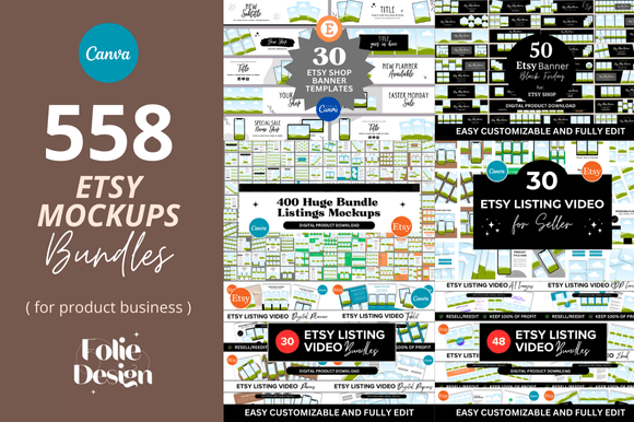 Download 558 Etsy Mockups Templates Bundle - Templates Collection