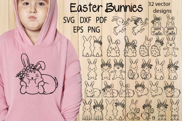Download Easter Bunny SVG Bundle, Rabbit SVG - Rabbit Collection