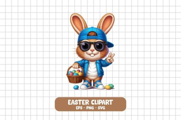 Download Cool Easter Bunny Clipart Hip Hop Rabbit - Rabbit Collection