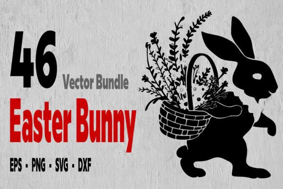 Download Spring Rabbit , Easter Bunny Flowers Svg - Rabbit Collection