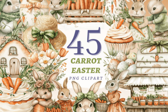 Download Carrot Easter PNG Bundle - Easter png bundle Collection