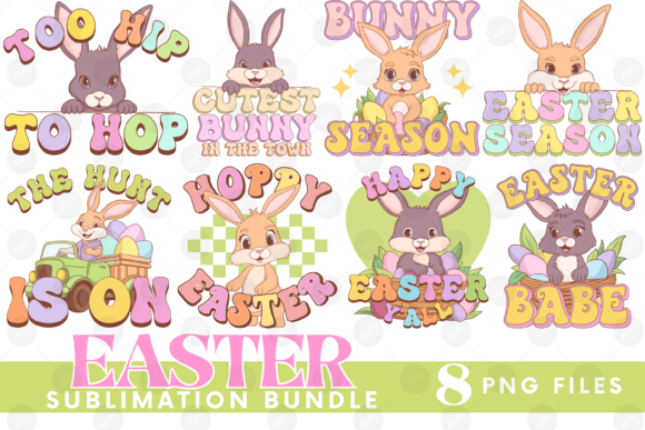 Download Easter Png Bundle Bunny Sublimation Joy - Easter png bundle Collection