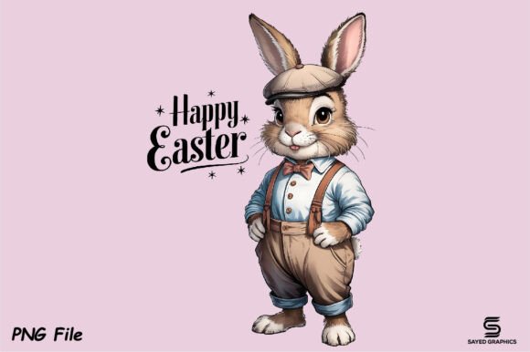 Download Happy Easter Rabbit Bunny Clipart Png - Rabbit Collection