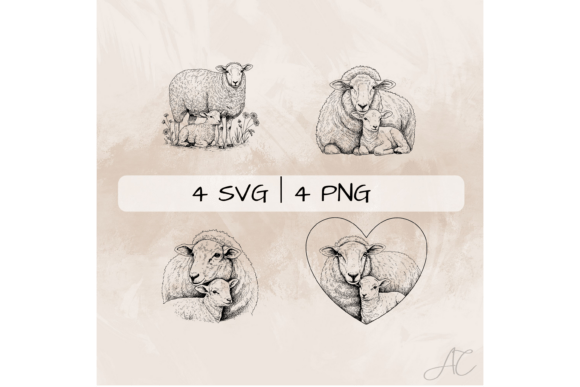 Download Sheep SVG Bundle, Sheep Mother PNG - Sheep svg bundle Collection