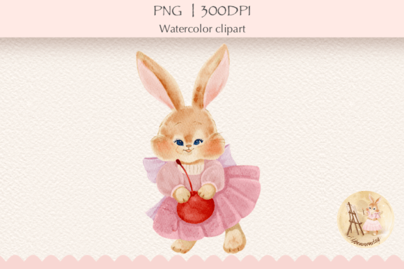 Download Watercolor Cute Bunny Clipart,Rabbit PNG - Rabbit Collection
